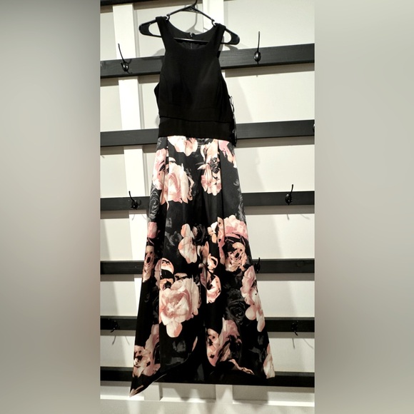 X by Xscape High Low Floral Halter Dress SZ 14 new with tags! - Picture 3 of 12